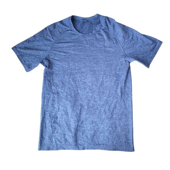 Lululemon Live in Practice Blue Men’s T-Shirt Size Small - Picture 1 of 6